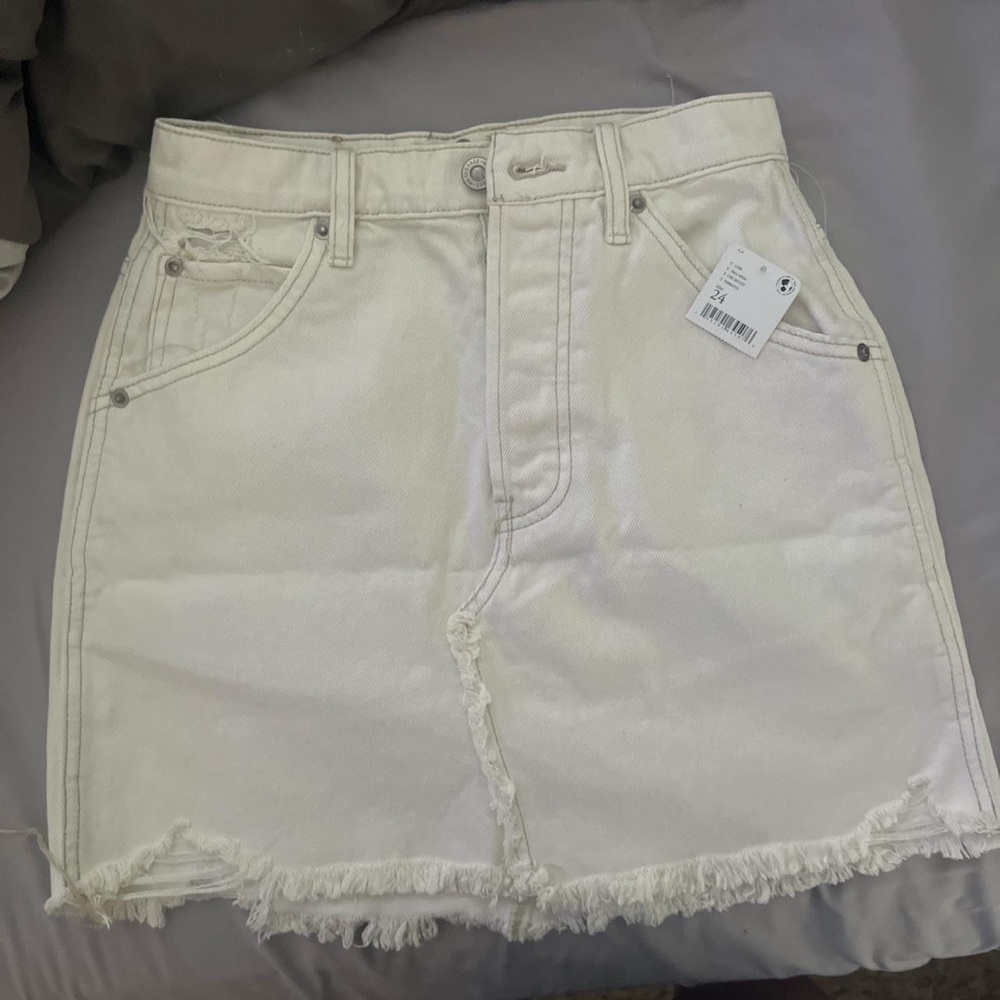 NWT Free People high waisted Jean skirt